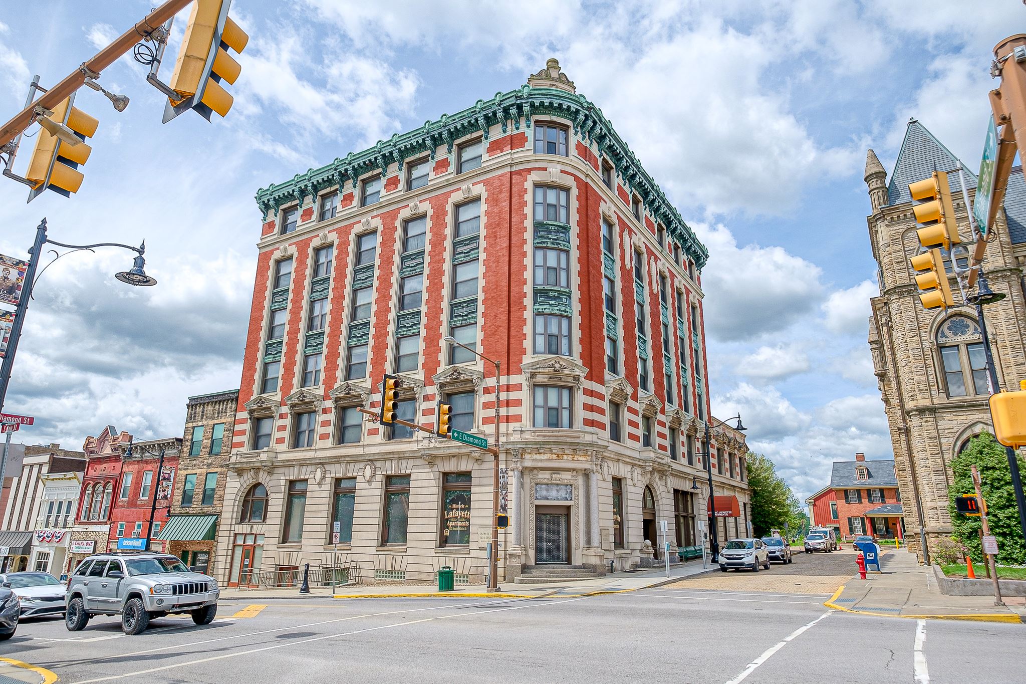 Historic Lafayette Apartment Building Exterior
